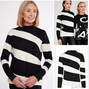 I’CONA Wool Blend Mock Neck Sweater